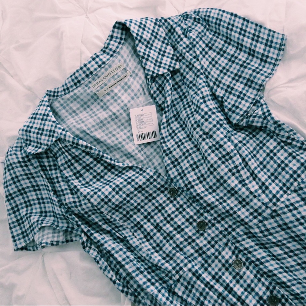 urban outfitters mallory button down mini dress